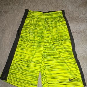 Kids medium yellow Nike DRI-FIT shorts